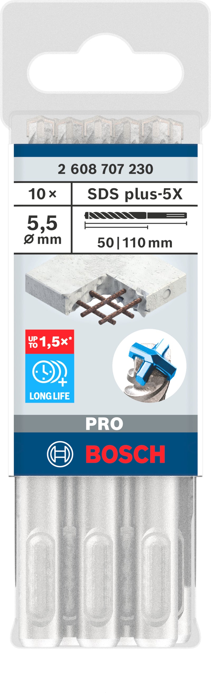 Bosch PRO SDS Plus-5X 5.5x50x110mm