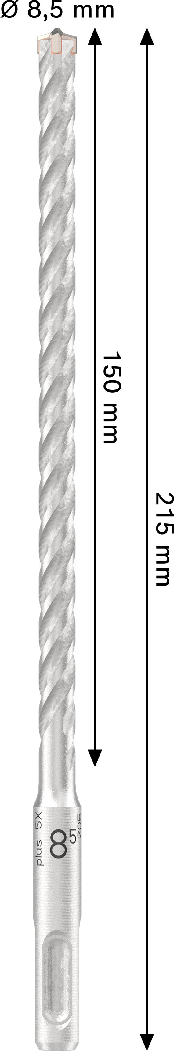 Bosch PRO SDS Plus-5X 8.5x150x210mm