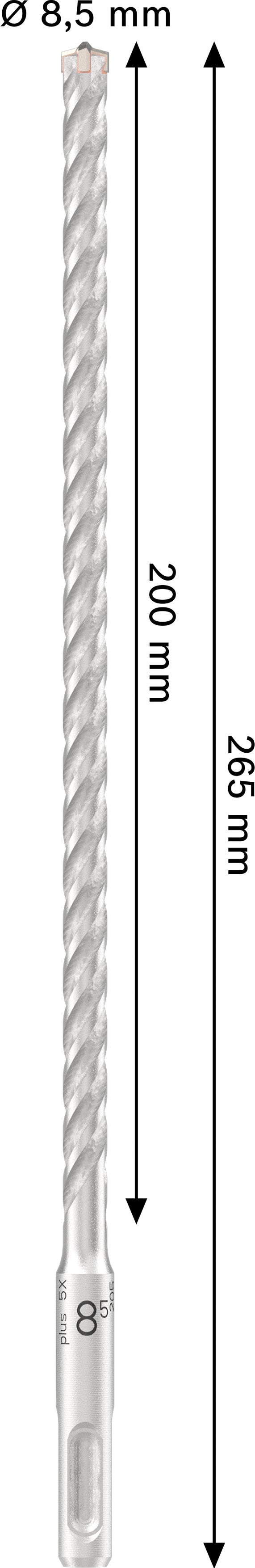 Bosch PRO SDS Plus-5X 8.5x200x260mm