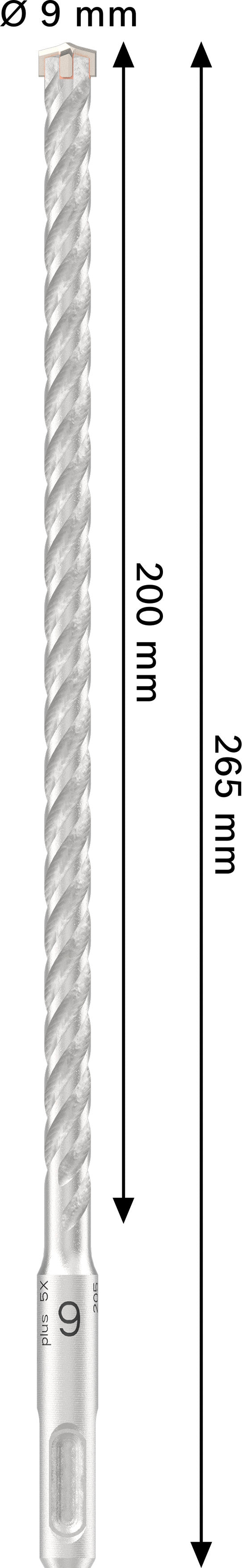 Bosch PRO SDS Plus-5X 9x200x260mm