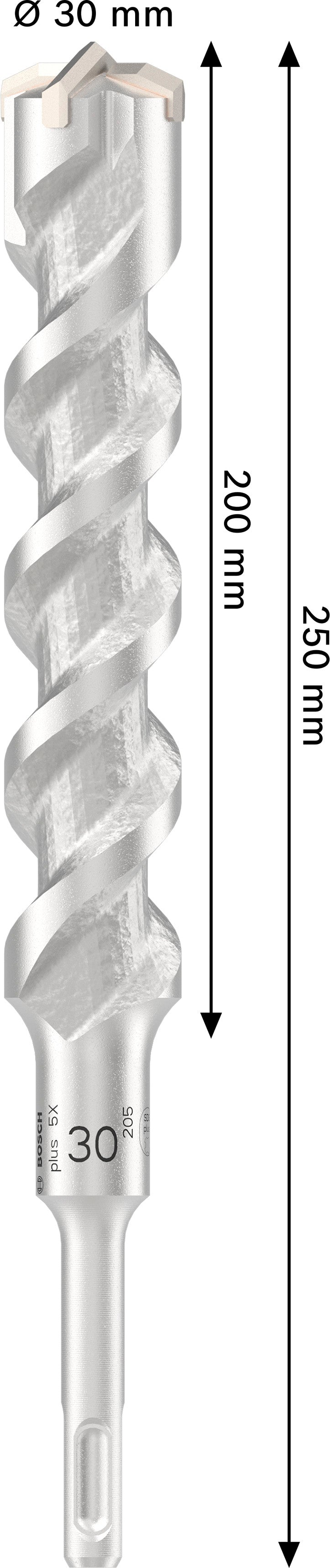 Bosch PRO SDS Plus-5X 30x200x250mm