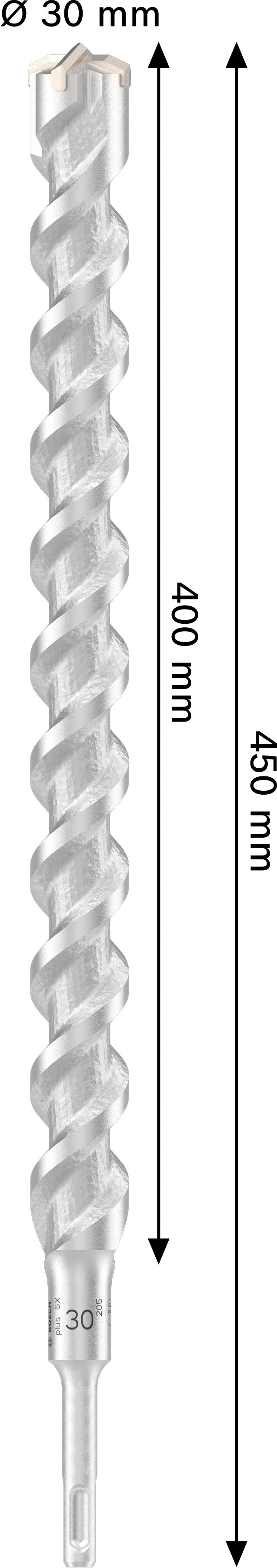 Bosch PRO SDS Plus-5X 30x400x450mm