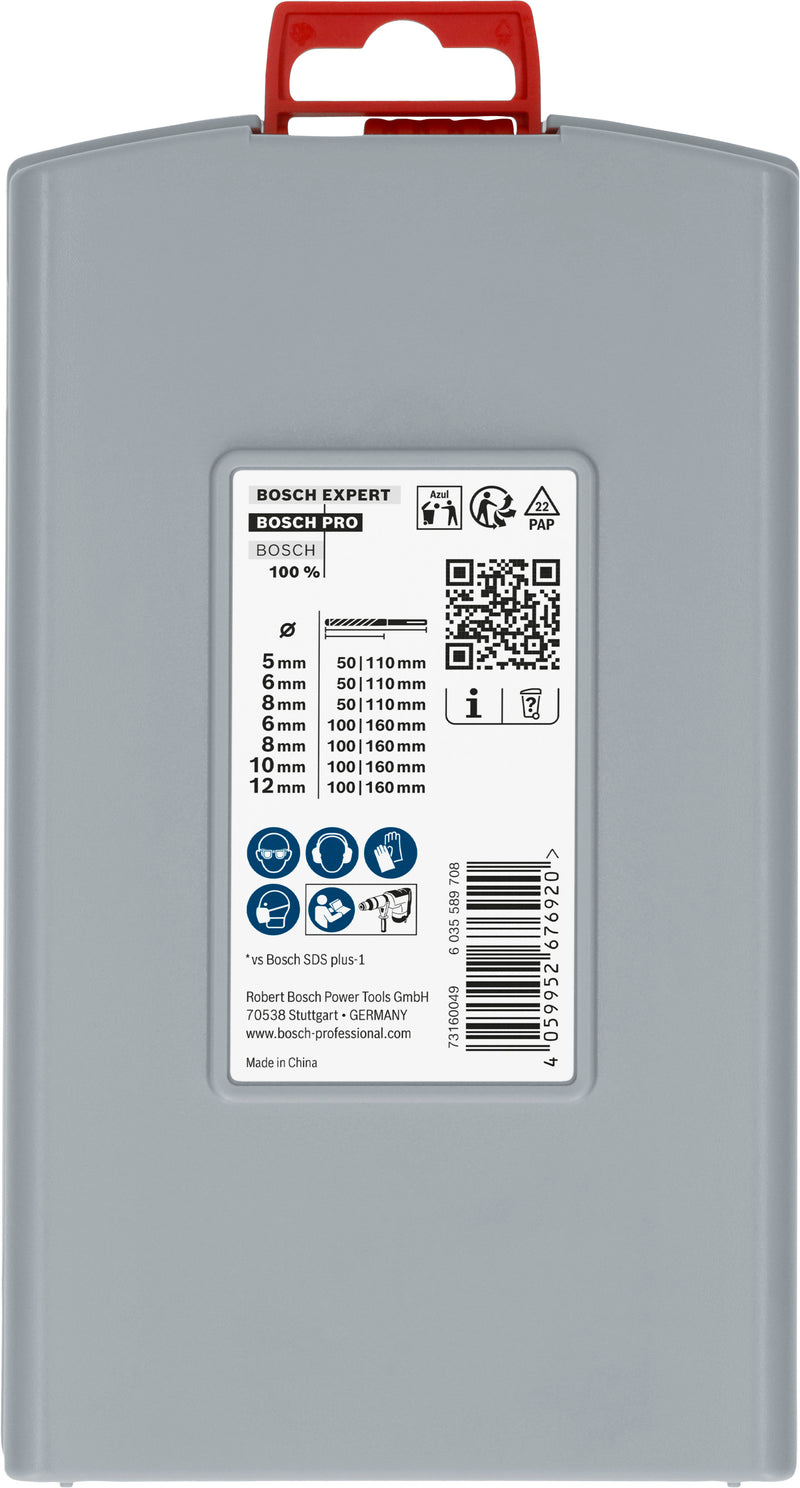 Bosch PRO SDS Plus-5X 7 peças CAS