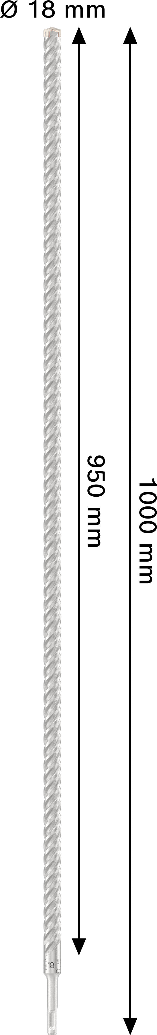 Bosch PRO SDS Plus-5X 18x950x1000mm