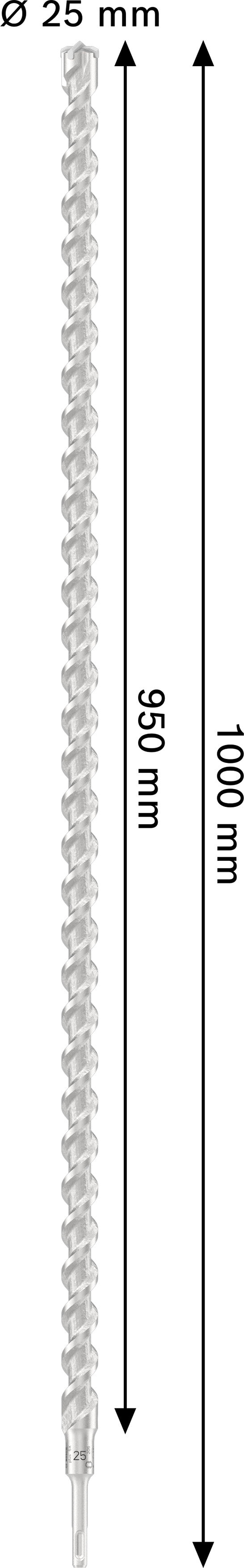 Bosch PRO SDS Plus-5X 25x950x1000mm