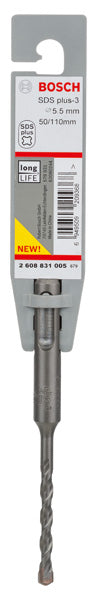 Bosch Accessories Drill (SDS plus-3 Hammer Drills. 5.5 x 50 x 110 mm)