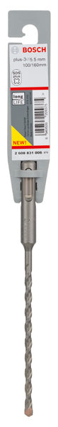 Bosch Accessories Drill (SDS plus-3 Hammer Drills. 5.5 x 100 x 160 mm)