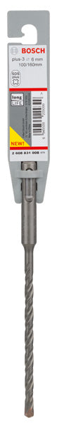 Bosch SDS-Plus 3, 6 x 100 x 160 mm