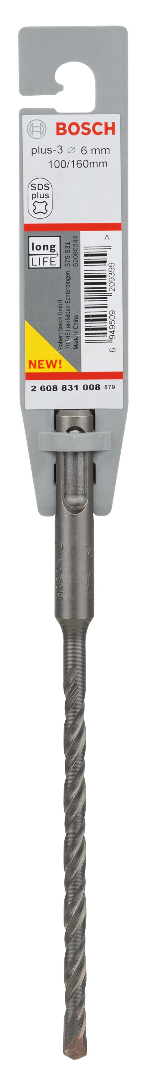 Bosch SDS-Plus 3, 6 x 100 x 160 mm