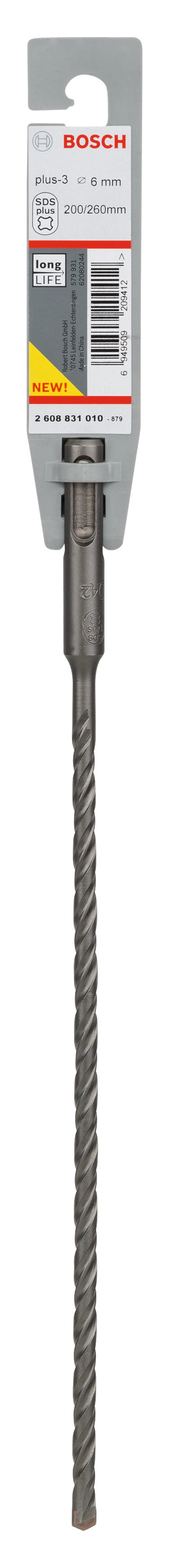 Bosch SDS-Plus 3, 6 x 200 x 265 mm