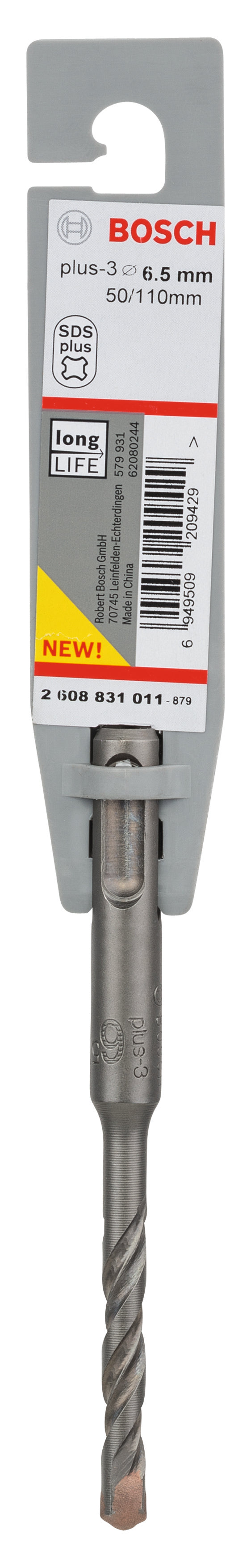 Bosch SDS-Plus 3, 6,5 x 50 x 115 mm