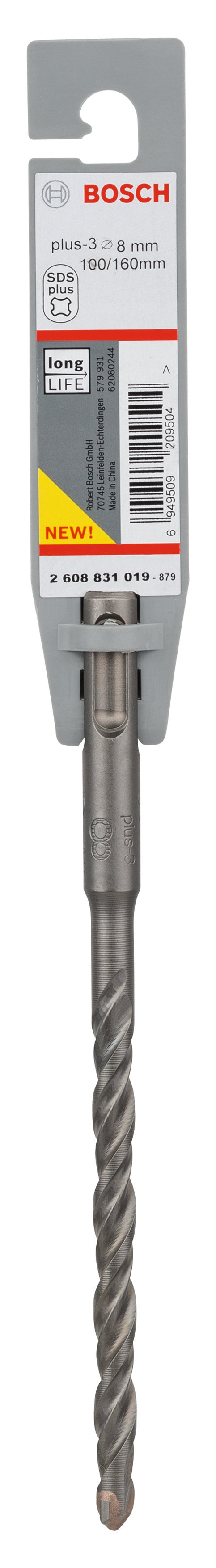 Bosch SDS-Plus 3, 8 x 100 x 165 mm