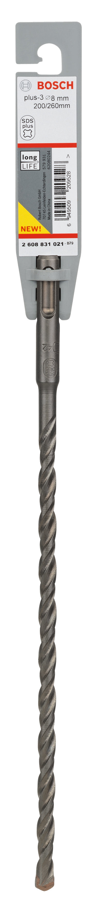 Bosch SDS-Plus 3, 8 x 200 x 260 mm