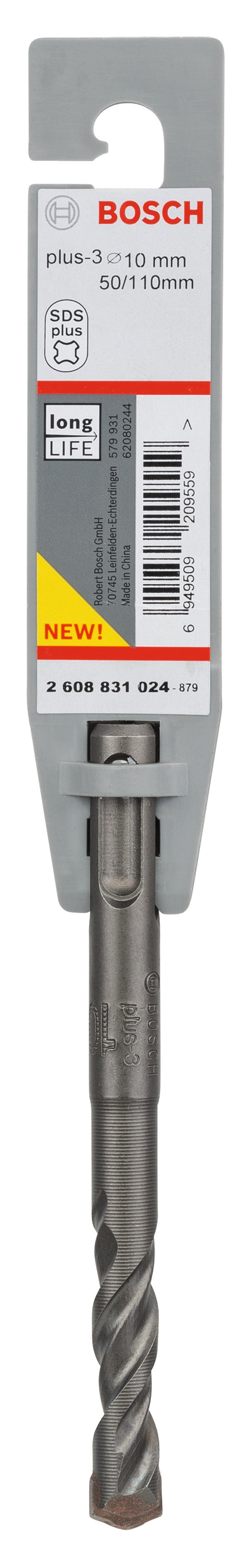 Bosch SDS-Plus 3, 10 x 50 x 115 mm