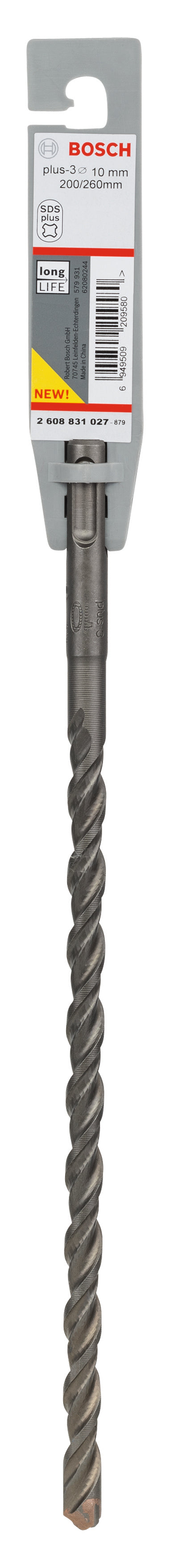 Bosch SDS-Plus 3, 10 x 200 x 265 mm