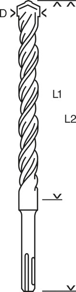 Bosch SDS-Plus 3, 20 x 250 x 300 mm