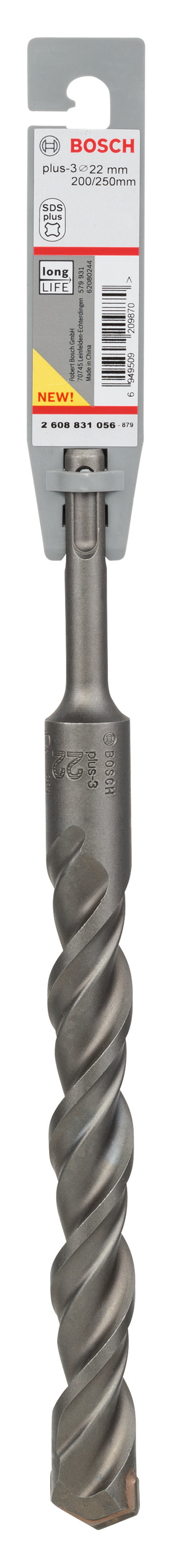 Bosch SDS-Plus 3, 22 x 200 x 250 mm