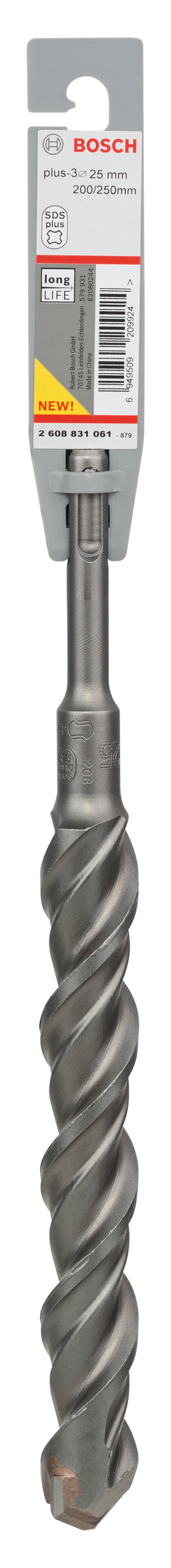 Bosch SDS-Plus 3, 25 x 200 x 250 mm