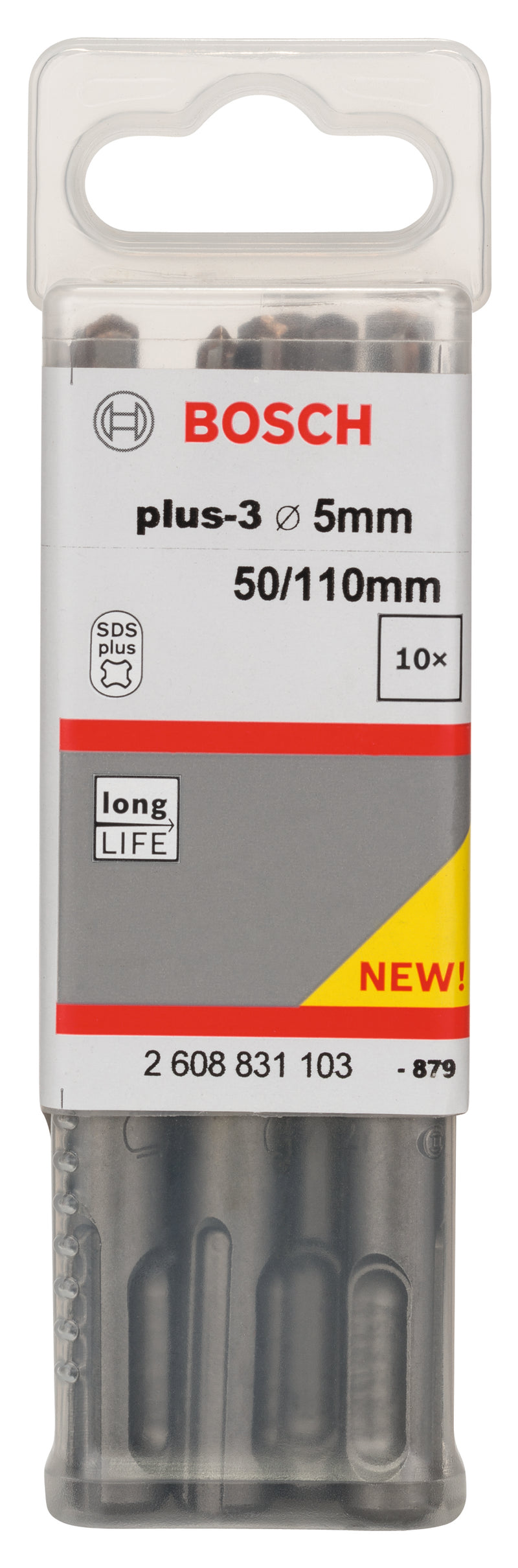 Bosch Set 10 pcs. SDS-Plus 3, 5 x 50 x 110 mm