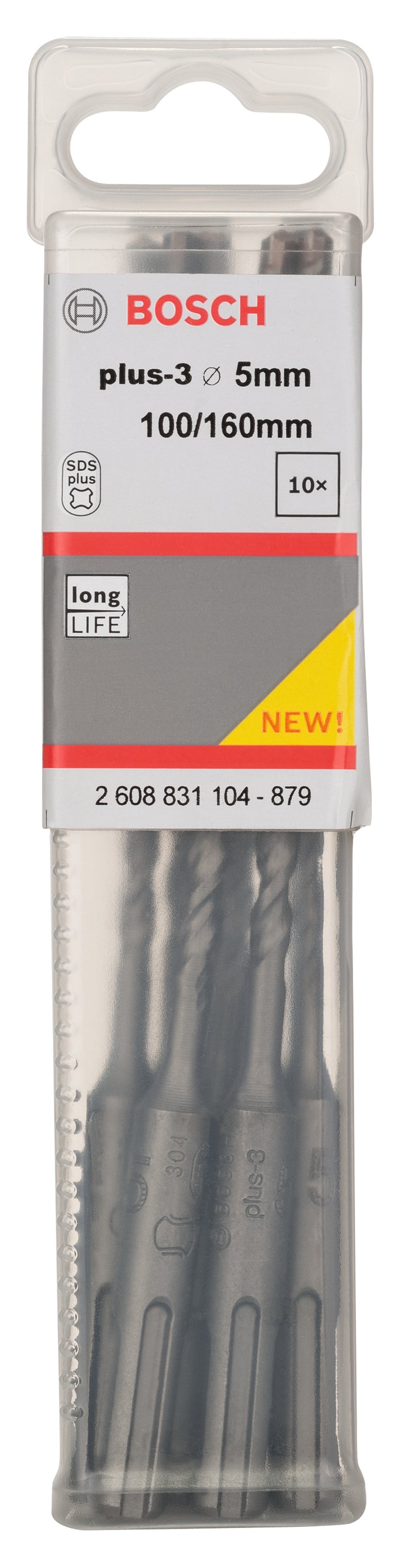 Juego Bosch de 10 piezas SDS-Plus 3, 5 x 100 x 160 mm