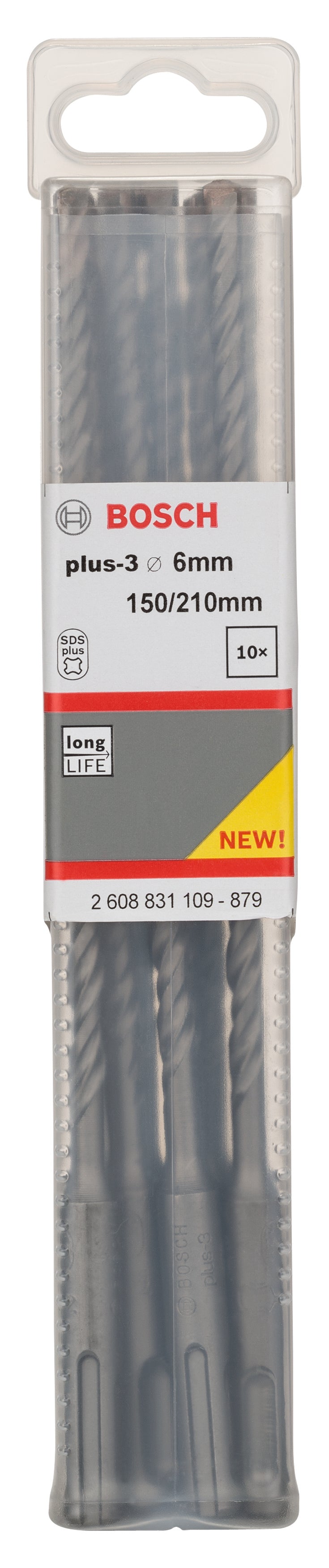 Bosch Set 10 pcs. SDS-Plus 3, 6 x 150 x 215 mm