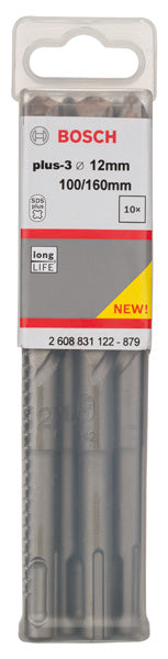 Bosch Set 10 pcs. SDS-Plus 3, 12x100x165 mm