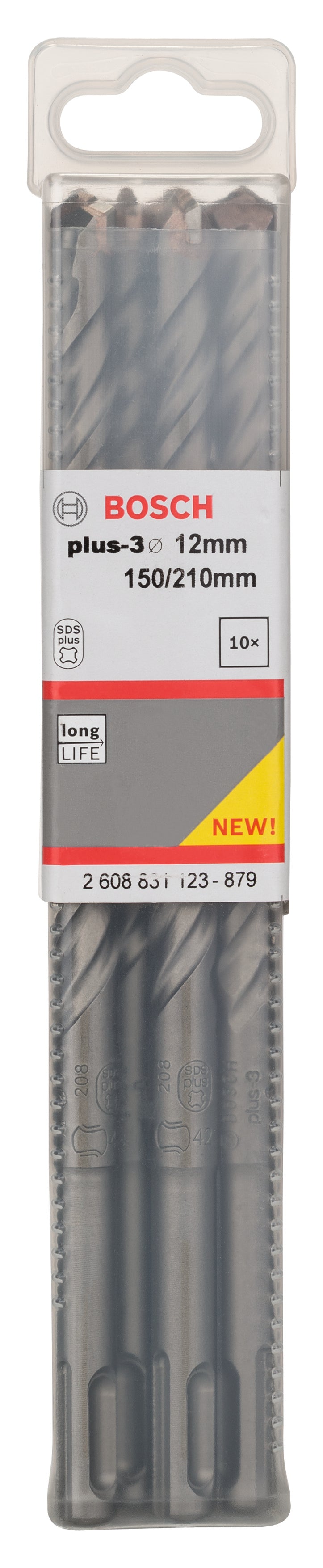 Juego Bosch de 10 piezas SDS-Plus 3, 12 x 150 x 215 mm