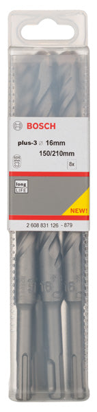 Juego Bosch de 8 piezas SDS-Plus 3, 16 x 150 x 215 mm