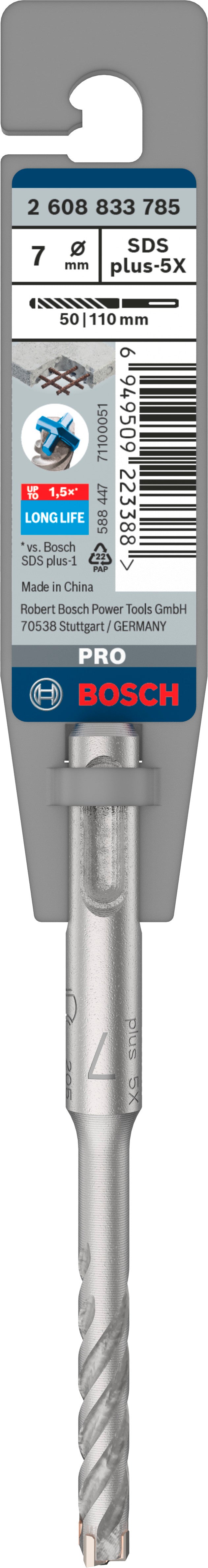 Bosch SDSplus hammer drill bit D7x50x110