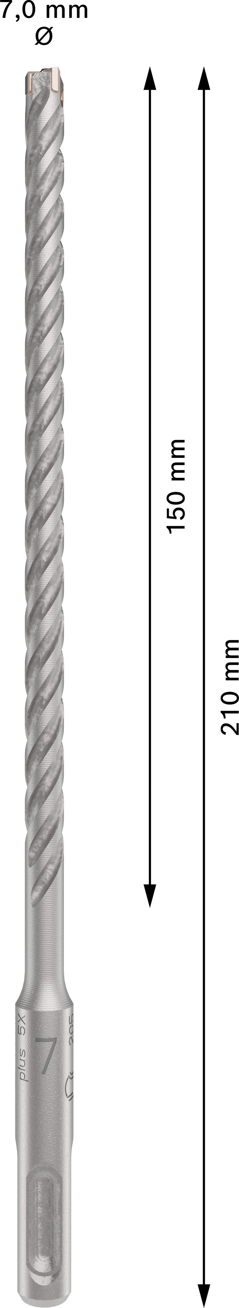 Bosch SDSplus hammer drill bit D7x150x210