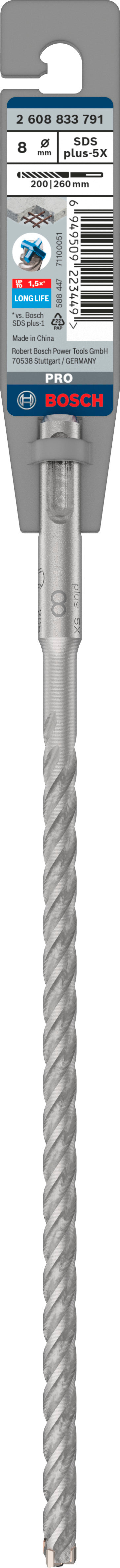 Broca para taladro percutor Bosch SDSplus D8x200x260