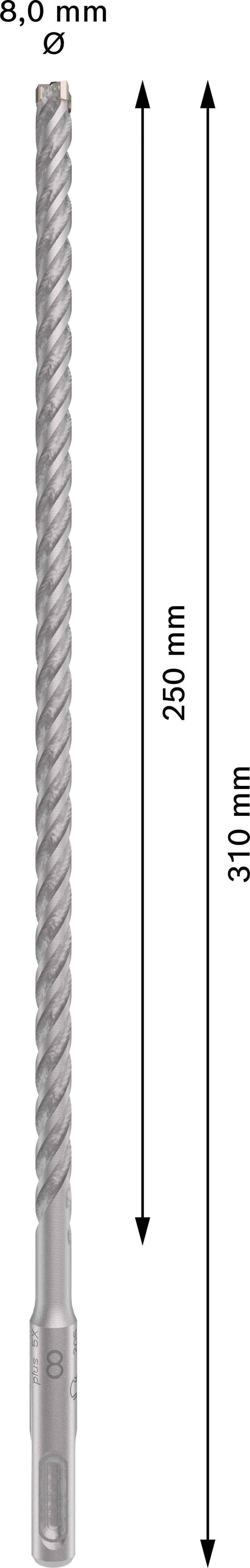 Broca para taladro percutor Bosch SDSplus D8x250x310
