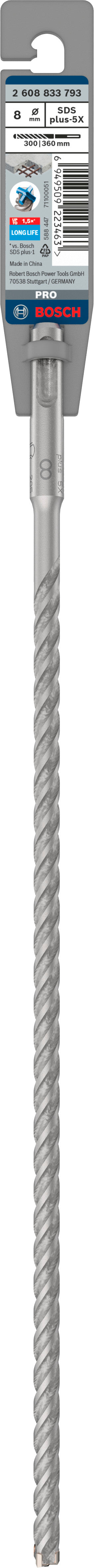 Bosch SDSplus hammer drill bit D8x300x360