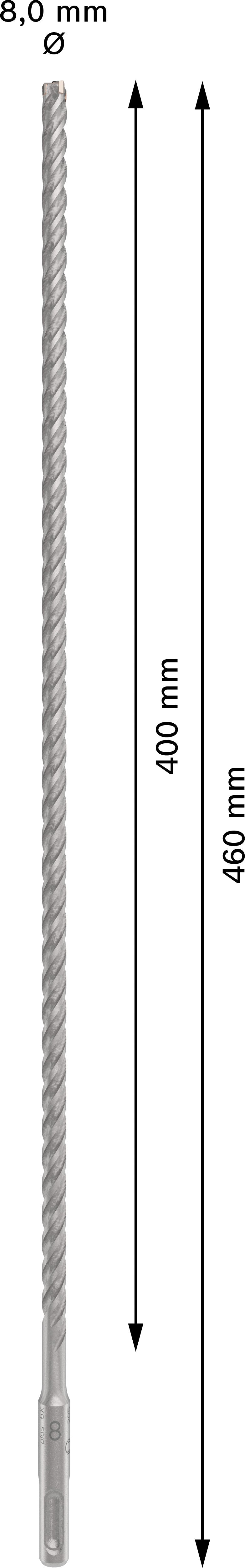 Broca para taladro percutor Bosch SDSplus D8x400x460