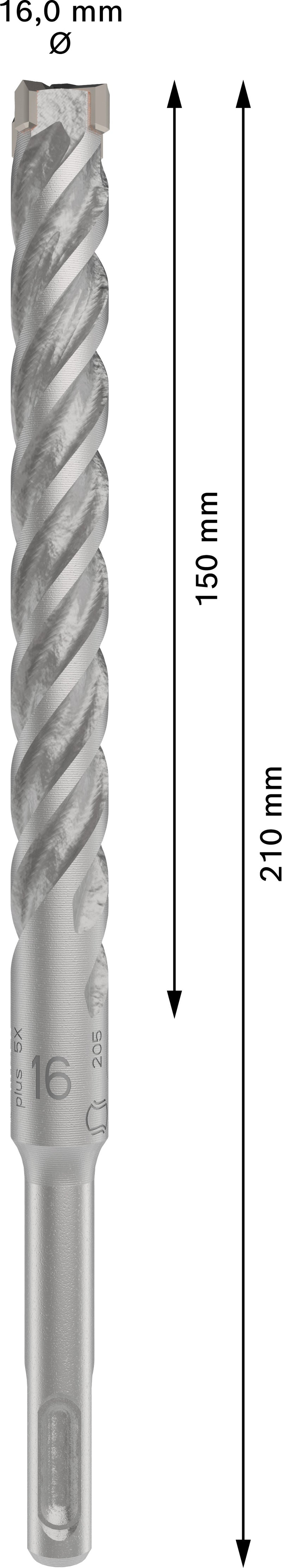 Bosch 5X drill bit – 16x150x210