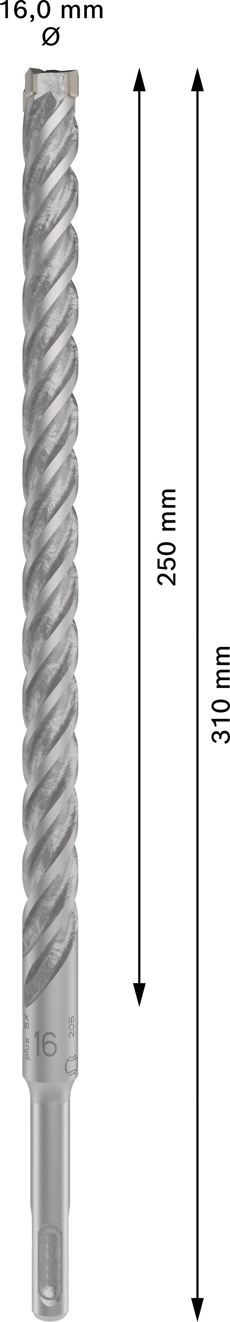 Bosch 5X drill bit - 16x250x310