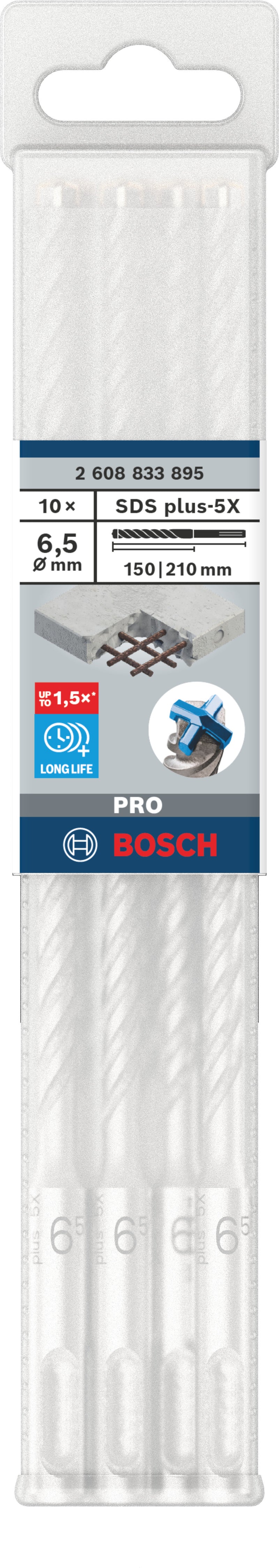 Bosch SDS plus-5X hammerbits 10pcs 6.5x150x210
