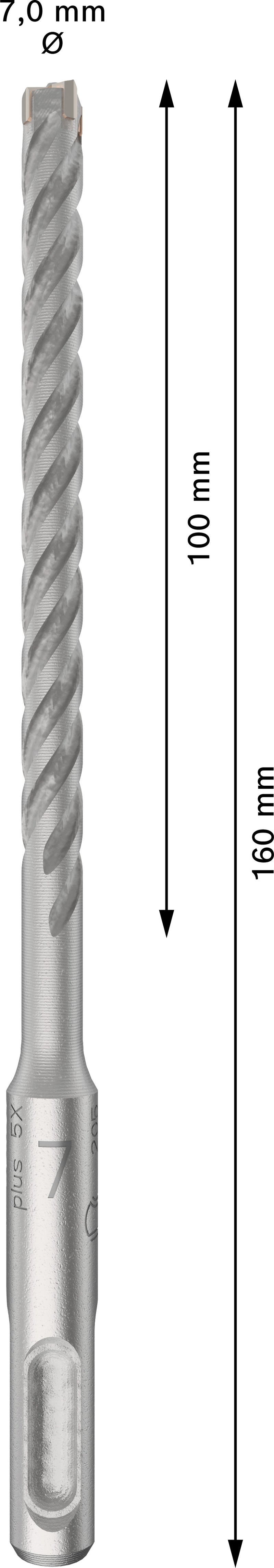 Bosch SDS plus-5X hammer bits 10pcs 7x100x160