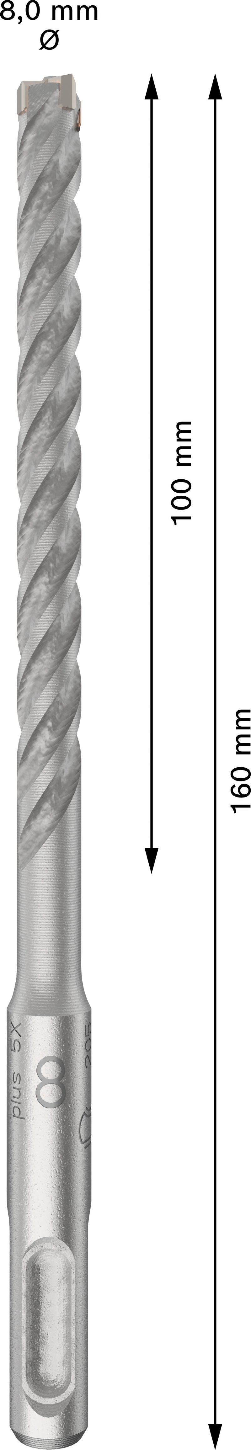 Bosch SDS plus-5X hammer bits 10pcs 8x100x160