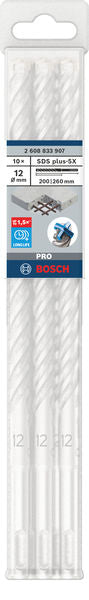 Bosch SDS plus-5X hammer bits 10pcs 12x200x260