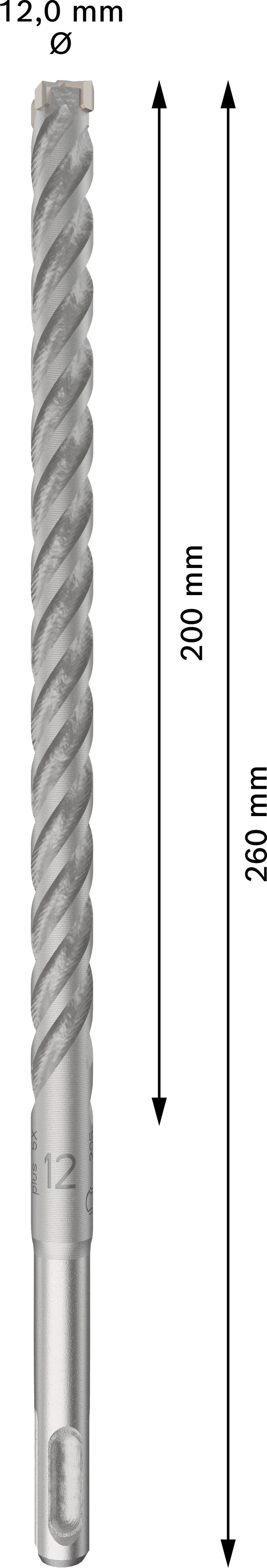 Bosch SDS plus-5X hammer bits 10pcs 12x200x260