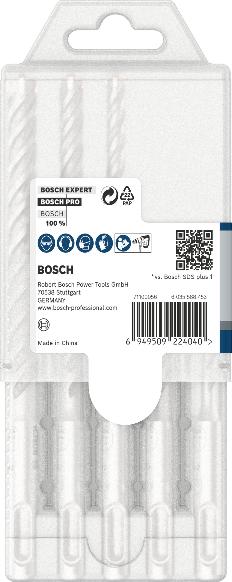 Brocas para martelo Bosch SDS plus-5X 5 peças 5/6/6/8/10 mm