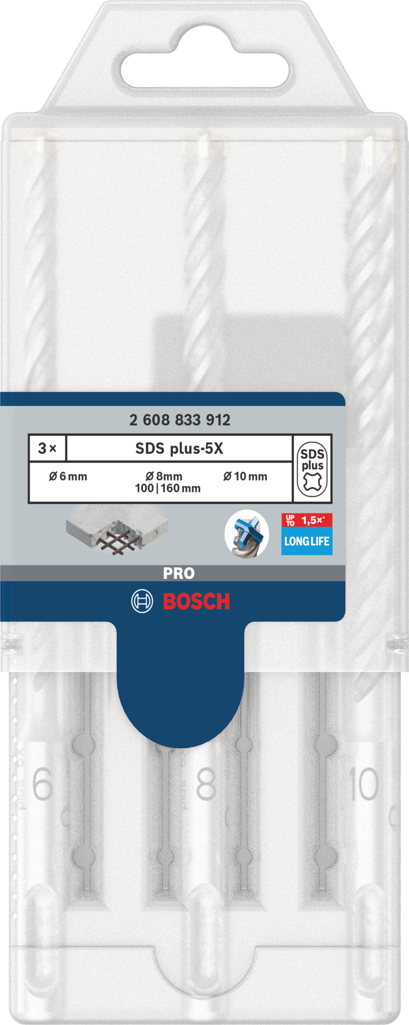 Broca de martelo Bosch SDSplus SDS-plus-5X