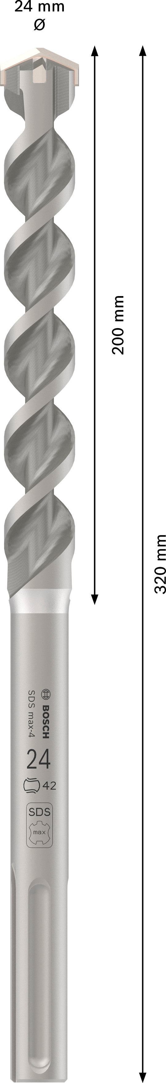 Bosch Rotary hammer bit M4 24x320