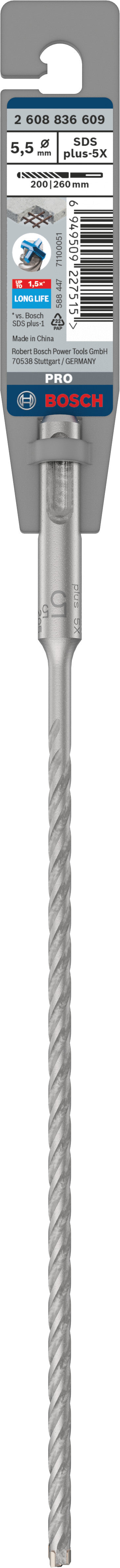 Bosch SDS plus-5X drill bit 5.5x200x260