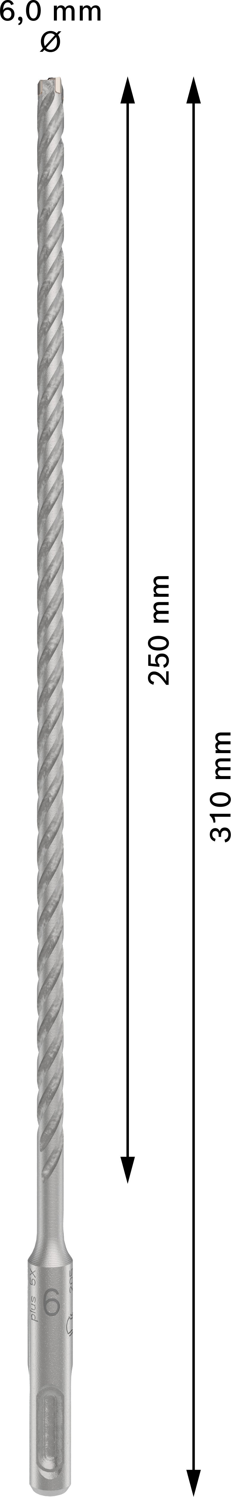 Bosch SDSplus hammer drill bit 6x310