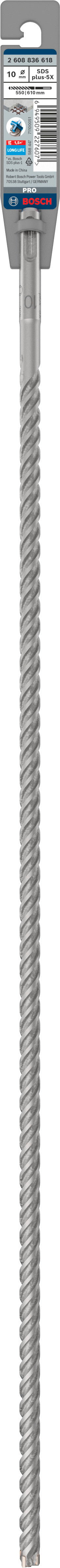 Broca Bosch SDS plus-5X 10x550x610