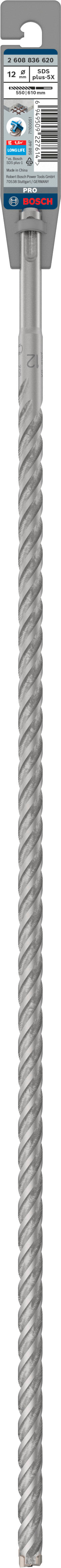 Broca Bosch SDS plus-5X 12x550x610