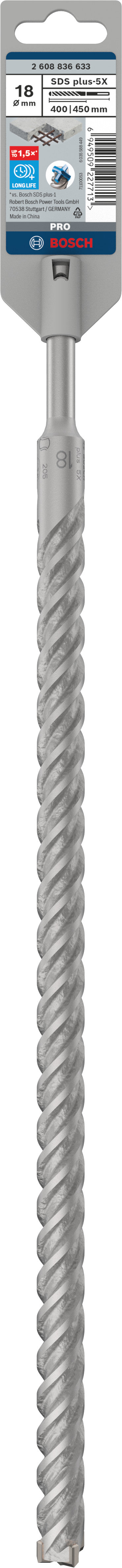 Bosch SDS plus-5X drill bit 18x400x450