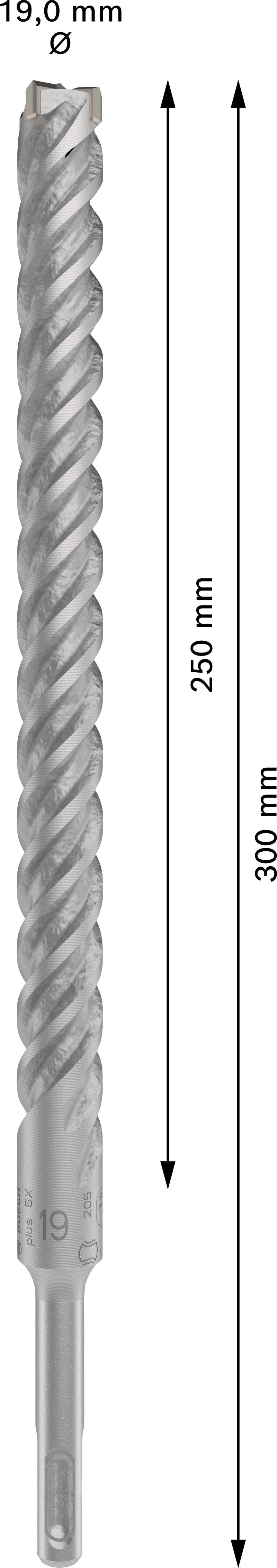 Bosch SDS plus-5X drill bit 19x250x300